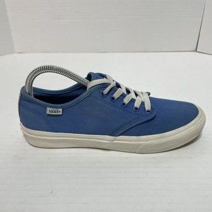 Vans Off the Wall Lace Up Athletic Shoe Womens Size 8.5 TB4R Blue White